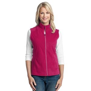 Eddie Bauer Magenta Fleece Vest size small